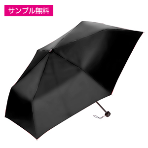 折りたたみ傘（55cm×6本骨耐風仕様）(黒)