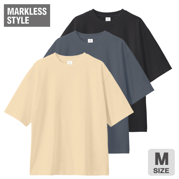 カスタムデザインオーガニックコットンTシャツ　7.4オンス　オーバーサイズ（M）カラー