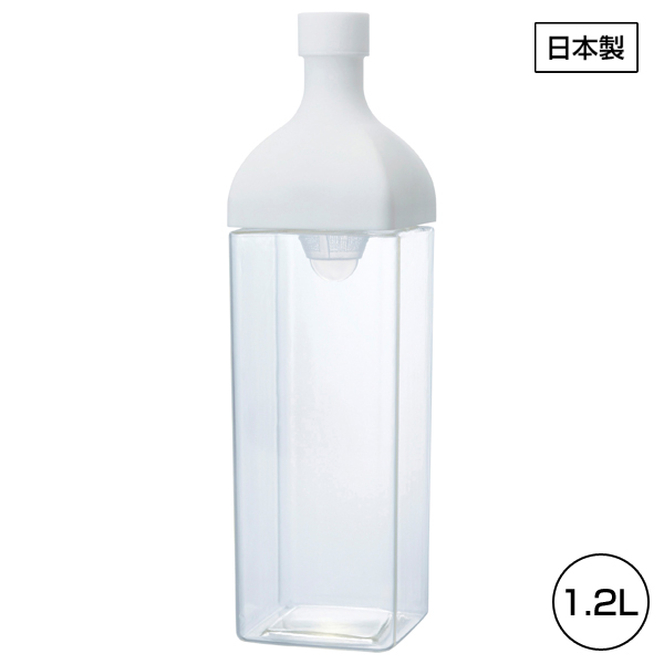 HARIO　冷水筒カークボトル1.2L1本(ホワイト)