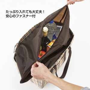 トラッドチェック レジカゴバッグ