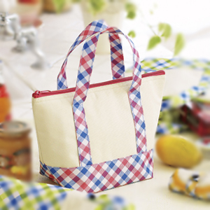 トリコロールチェックランチクーラー