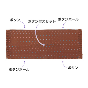 ポルカドット9WAYブランケット