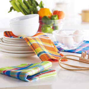 ハッピーチェック ワッフルタオルセット