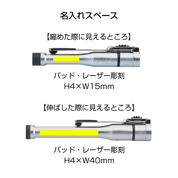 ネームペンキャップレスS　シルバー