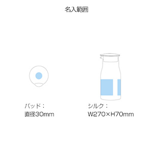 スリムクリアピッチャー(900ml)(クリア)