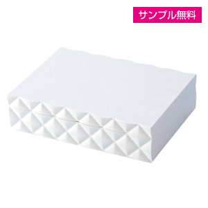 アクセサリーケースB(蓋付)(白)