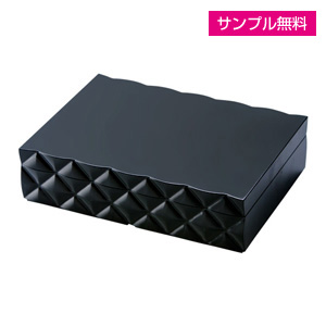 アクセサリーケースB(蓋付)(黒)