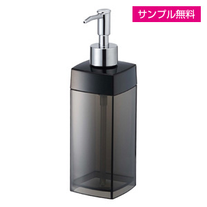 クリアソープディスペンサー(360ml)(黒)