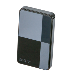 モバイルバッテリーチャージャー(スタイリッシュ)(グレー×黒)