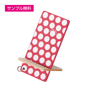 ウッドスマホスタンド(組立式)(ピンク)