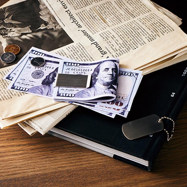 ステンレスマネークリップ(シルバー)