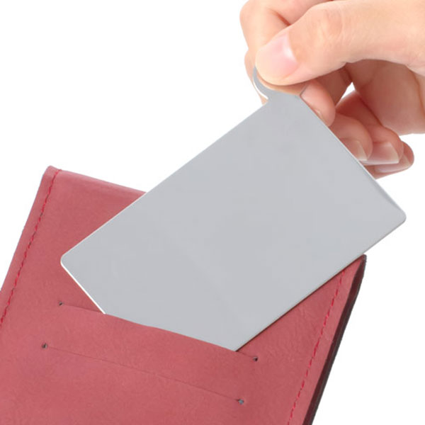 ステンレスカードミラー取手付(シルバー)