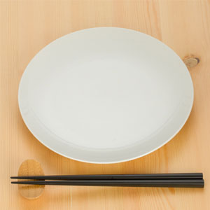 丸皿(197mm)(白)