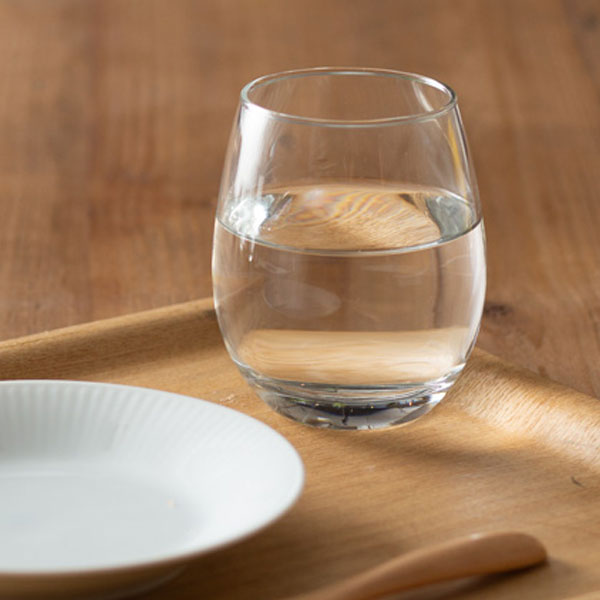 ラウンドグラス(330ml)(クリア)