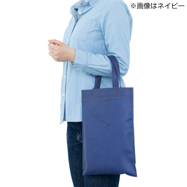 不織布A4手提げバッグ(黒)