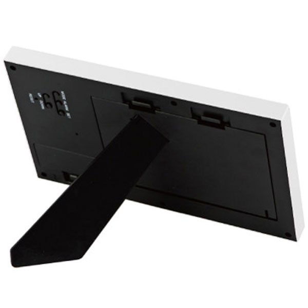 フォトフレームクロック(スタンドタイプ)(白)