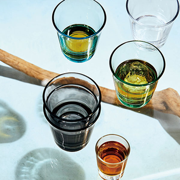 スタッキンググラス(210ml)(リーフグリーン)