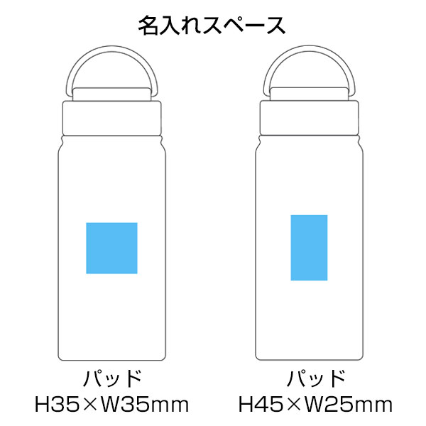 ステンレスボトル(500ml)(白)