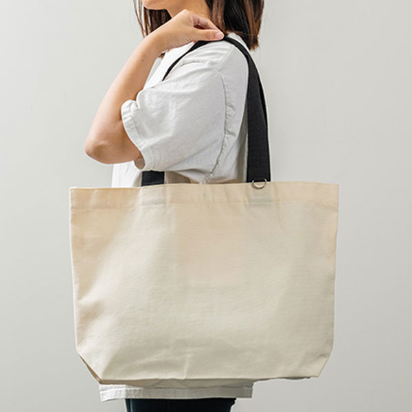 カラフルハンドルトート(黒)