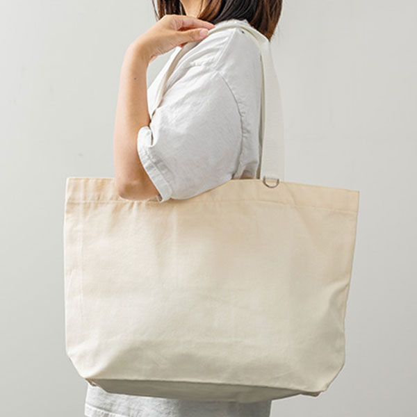 カラフルハンドルトート(白)