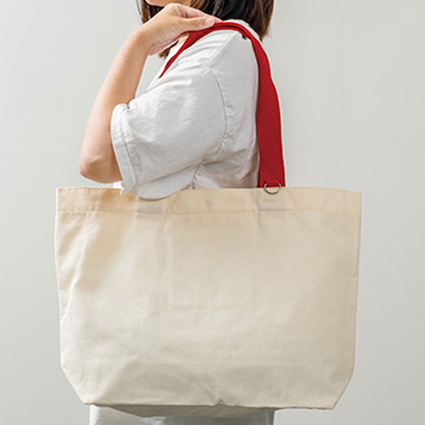 カラフルハンドルトート(レッド)