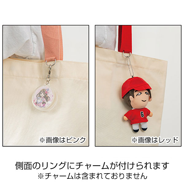 カラフルハンドルトート(レッド)