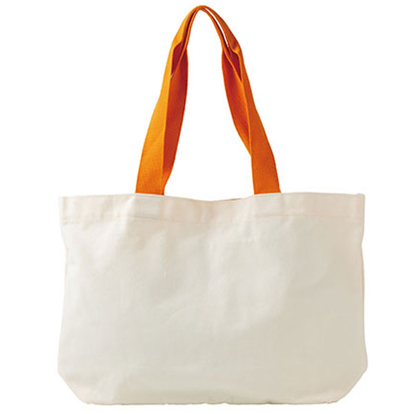 カラフルハンドルトート(オレンジ)