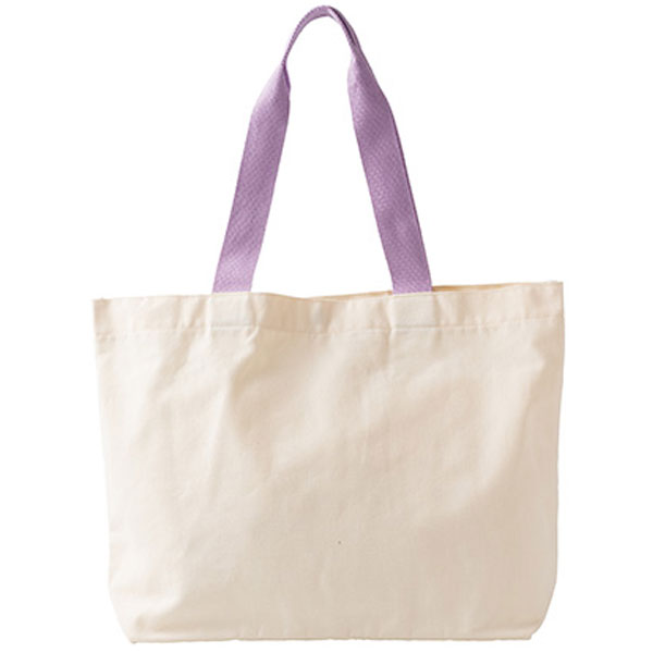 カラフルハンドルトート(パープル)