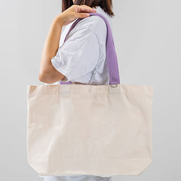 カラフルハンドルトート(パープル)