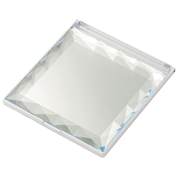 ジュエリーコンパクトミラー(白)