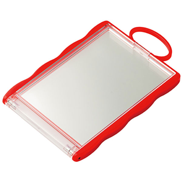 カードホルダーコンパクトミラー(レッド)