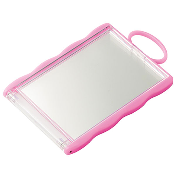 カードホルダーコンパクトミラー(ピンク)