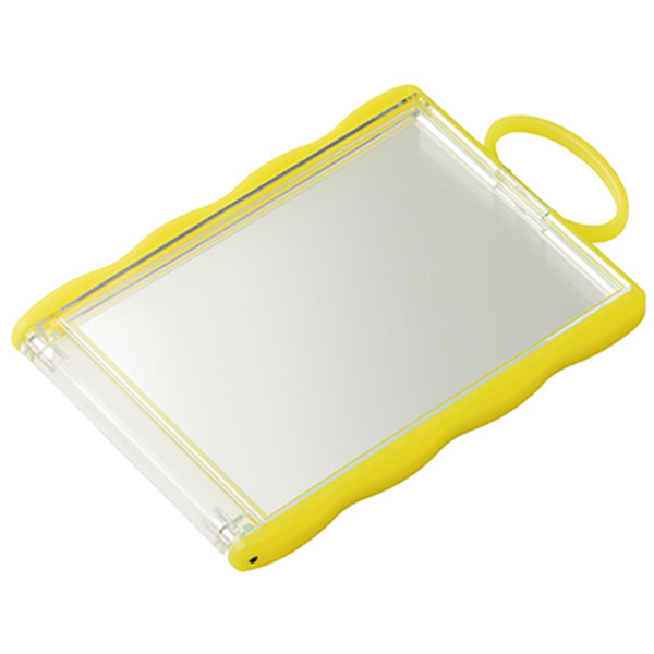 カードホルダーコンパクトミラー(イエロー)