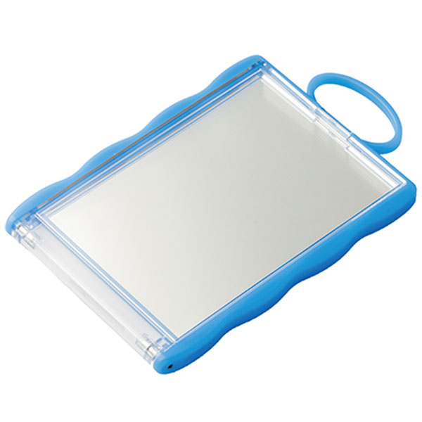 カードホルダーコンパクトミラー(ブルー)