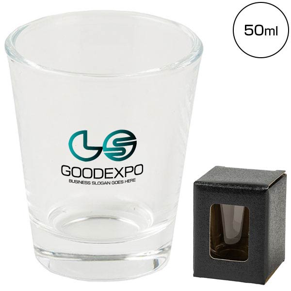 フルカラー印刷対応ショットグラス(50ml)(クリア)