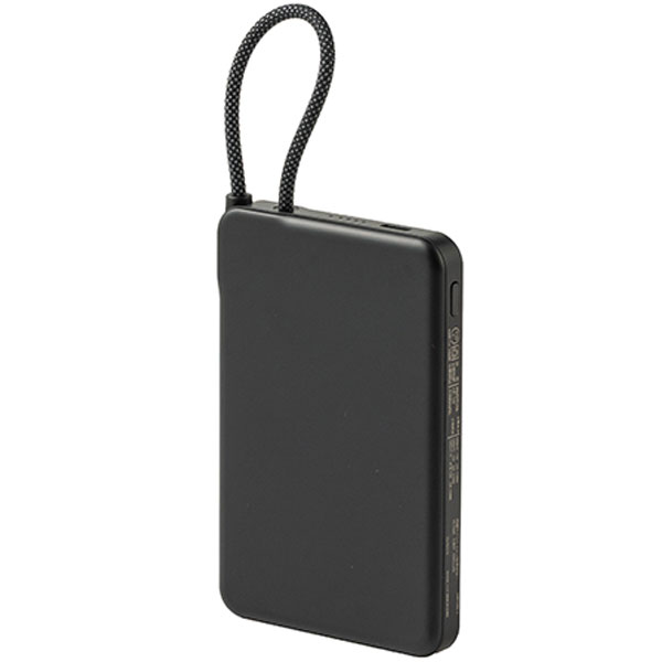 固体電池モバイルバッテリー(5,000mAh)(黒)