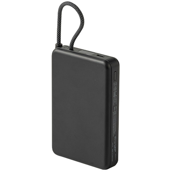 固体電池モバイルバッテリー(10,000mAh)(黒)