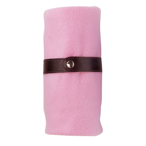 セルトナ・ベルト付きフリースブランケット（ピーチピンク）