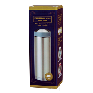 真空ステンレスマグボトル400ml（シルバー）