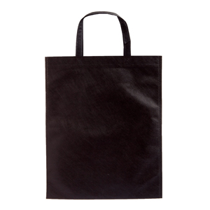 A4フラット持ち手付きトート（ブラック）1色印刷代込