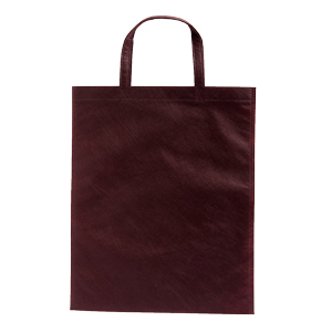 A4フラット持ち手付きトート（ダークブラウン）1色印刷代込