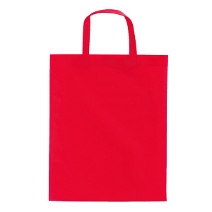A4フラット持ち手付きトート（レッド）1色印刷代込