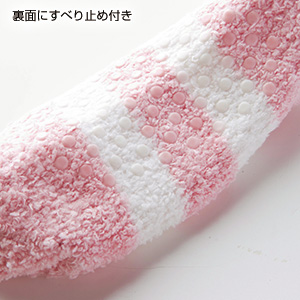 ムース・ボーダーもこもこソックス
