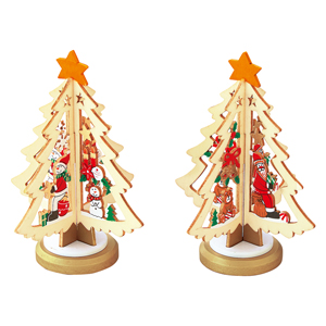 木製ミニクリスマスツリー