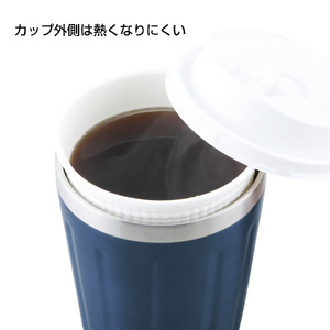 真空ステンレスコンビニまるごとカップ(ブルー)