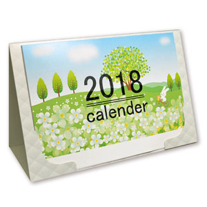 2018壁掛機能付き卓上カレンダー