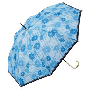 フラワーストライプ・晴雨兼用長傘