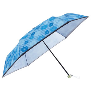フラワーストライプ・晴雨兼用折りたたみ傘