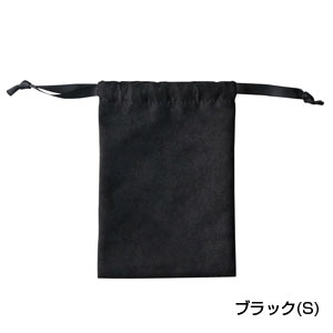 スウェードスタイル巾着(S)(ブラック)