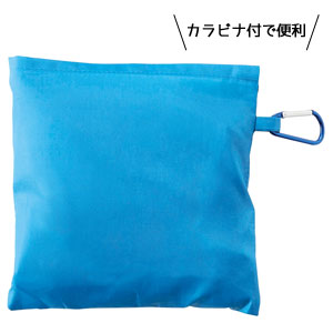 セルトナ・巾着ショッピングポータブルエコバッグ(カラビナ付き)(ブルー)